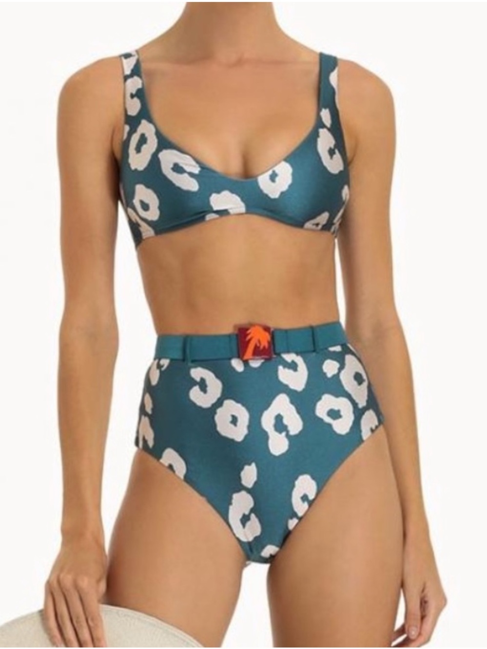 ZIMMERMANN High-Waist Leopard Print ‘Shelly” Bikini Set Sz 4-6 $575